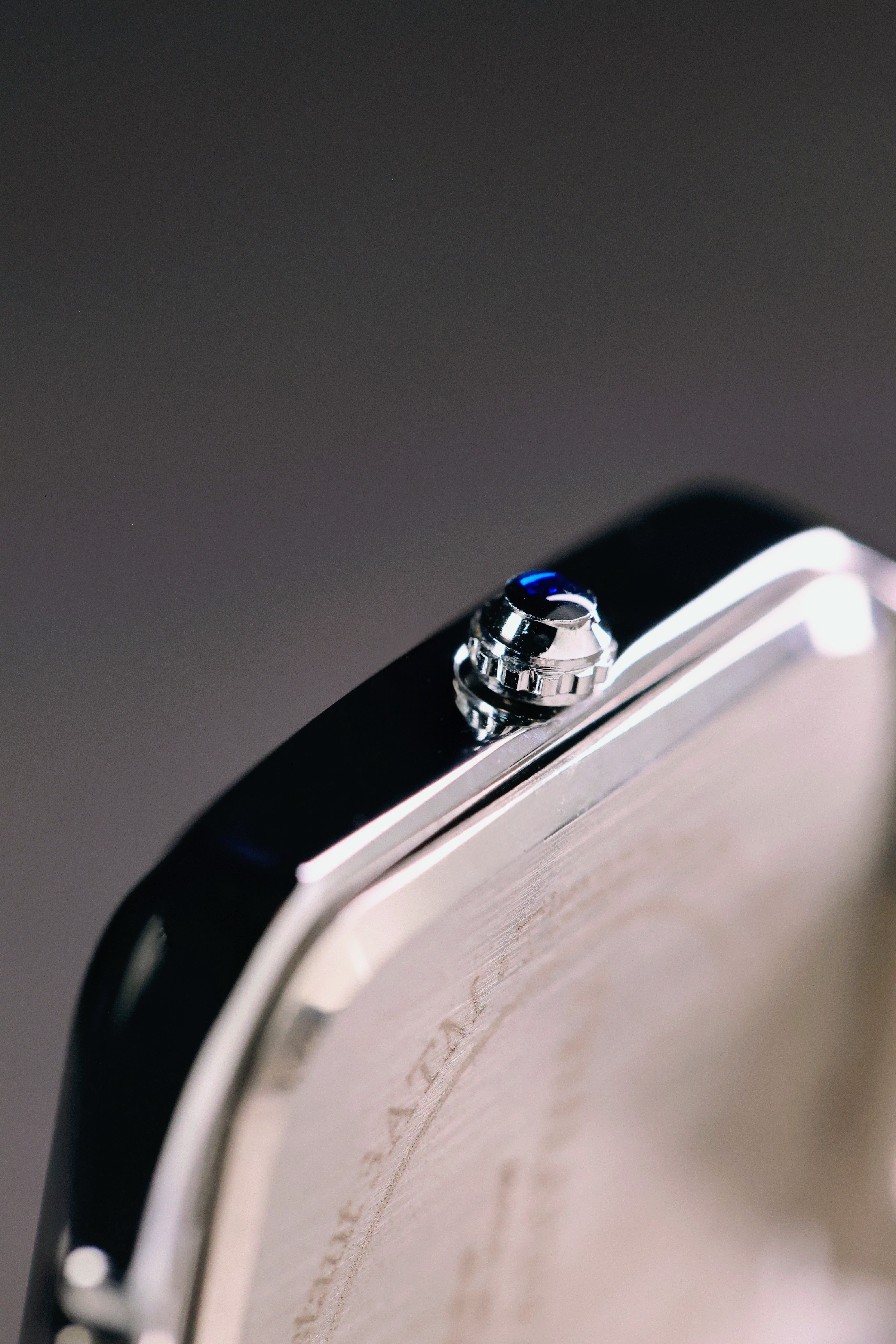 Close-up of luxury metal pen with shiny finish